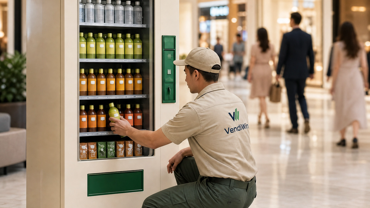 Visual showing VendiWin field staff and vending operations together
